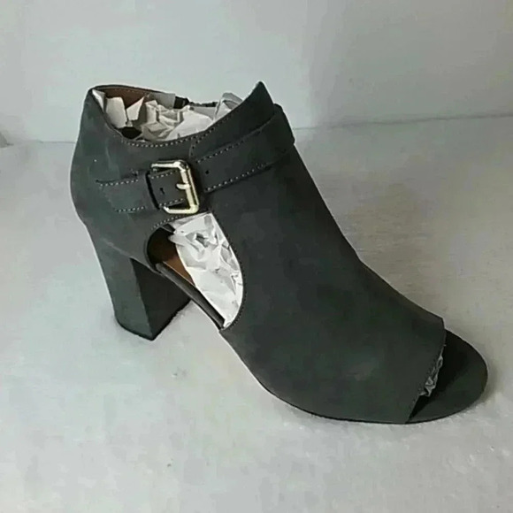14 & union peep toe zip  up booties - Picture 1 of 10